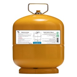 PKL, Gas cylinder for trips , Trips stove, Yellow, capacity 4 Kg