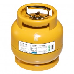 PKL, Gas cylinder for trips , Trips stove, Yellow, capacity 2 Kg