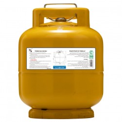 PKL, Gas cylinder for trips , Trips stove, Yellow, capacity 4 Kg