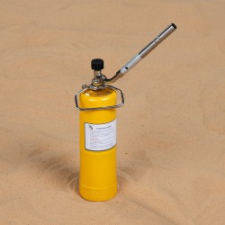 PKL, Gas cylinder for trips , Trips stove, Yellow, capacity 0.34 Kg