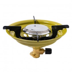 PKL, Small gas stove for trips, Foldable Small Camping stove, Silver, burner medium