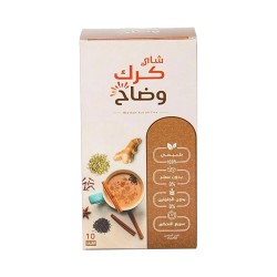 Khadeer, Quick Preparation Karak Tea, Wadha tea with cardamom, Black, Package160Gm/10packet