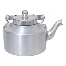 Abu Taj, Indian Aluminum teapot, Teapot, Silver, Size 14 Cm