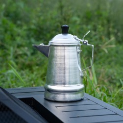 Abu Taj, Aluminum milk pot, Indian coffee pot, Silver, Size 11 Cm