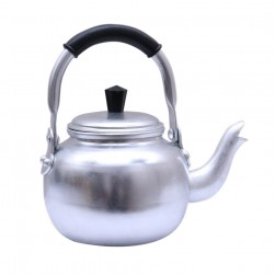 Abu Taj, Indian Aluminum teapot, Teapot, Silver, Size 10 Cm