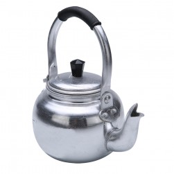 Abu Taj, Indian Aluminum teapot, Teapot, Silver, Size 16 Cm