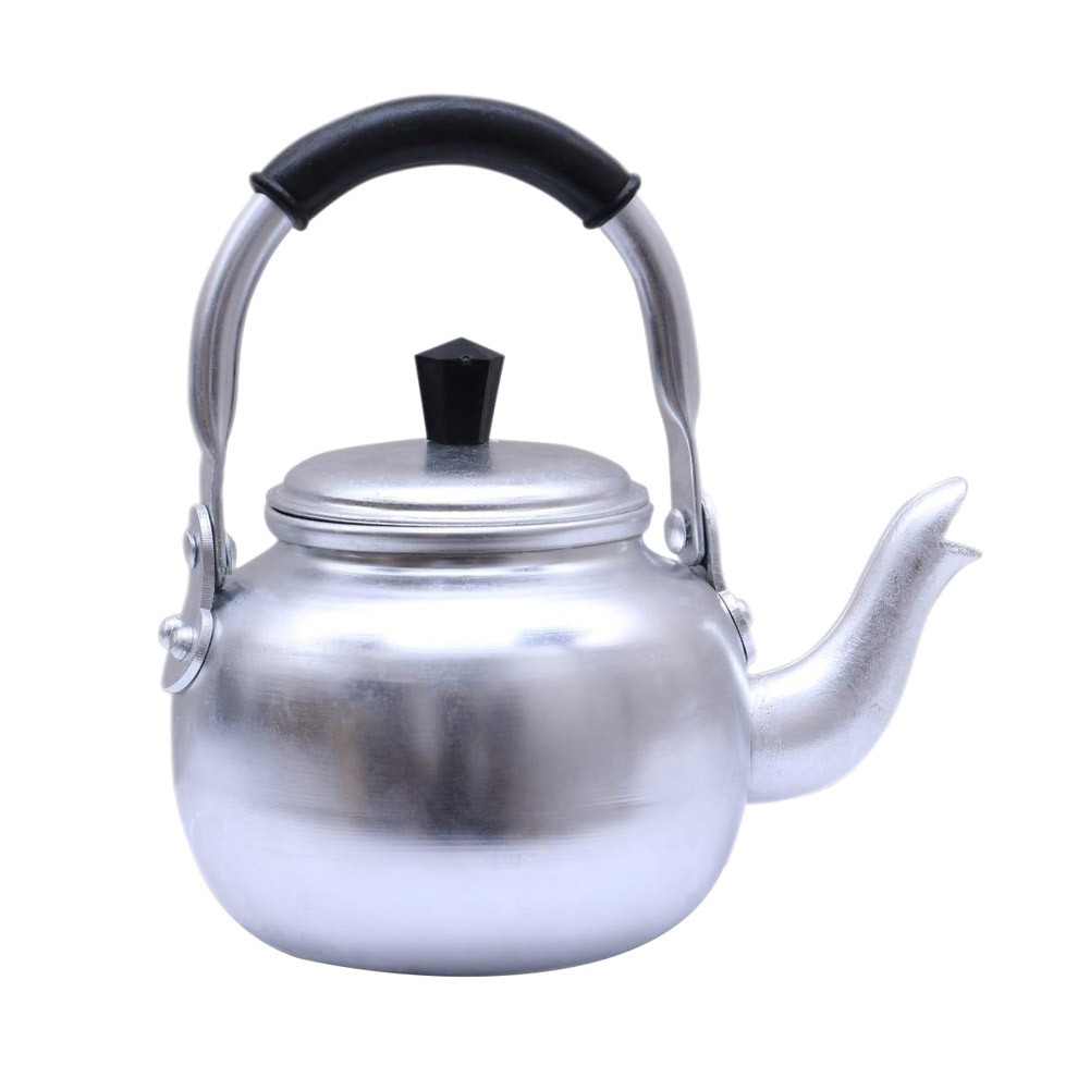 Abu Taj, Indian Aluminum teapot, Teapot, Silver, Size 16 Cm