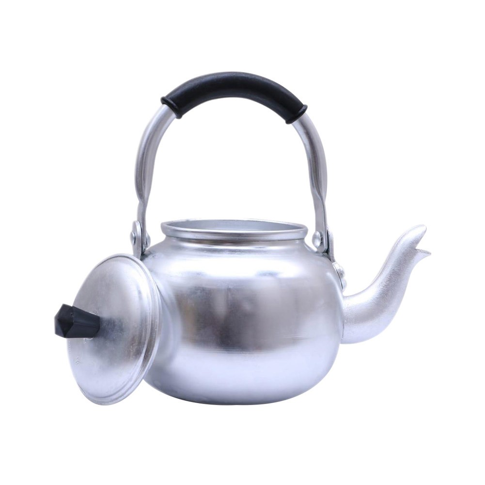 Abu Taj, Indian Aluminum teapot, Teapot, Silver, Size 16 Cm