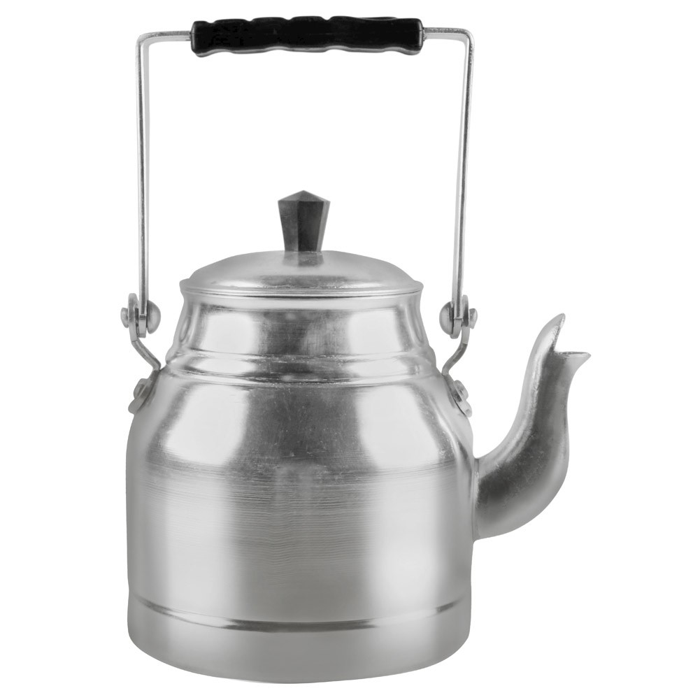 Abu Taj, Indian Aluminum Teapot, Teapot, Silver, capacity 2 L