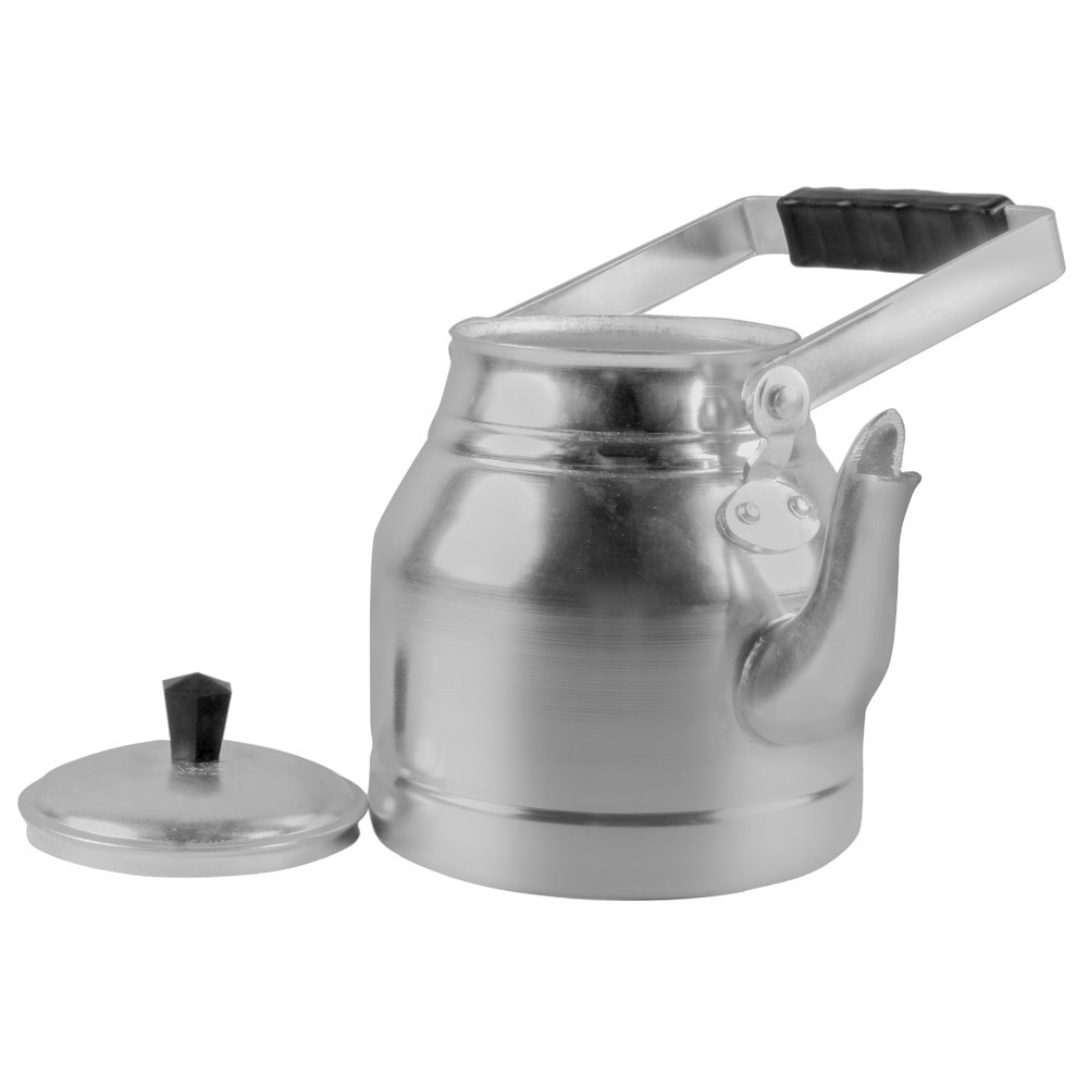 Abu Taj, Indian Aluminum Teapot, Teapot, Silver, capacity 2 L