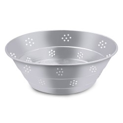 ALSANIDI, Multi-purpose aluminum strainer, Silver, Size 33*32.3 Cm