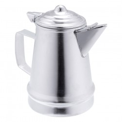 ALSANIDI, Aluminum milk pot or pitcher, Coffee pot, Silver, capacity 1.8 L