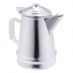 ALSANIDI, Aluminum milk pot or pitcher, Coffee pot, Silver, capacity 2.5 L