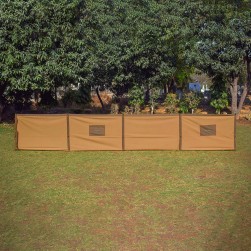 ALSANIDI, Camping windbreak for trips, camping air curtain, Sandy, Size 6*1.20Metre