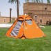 السنيدي، خيمة رحلات مربعة، خيمة رحلات، برونزي، مقاس 200*200*140 سم