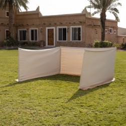 ALSANIDI, Camping windbreak for trips, camping air curtain, White, Size 6*1.2 Cm