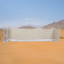 ALSANIDI, Camping windbreak for trips, camping air curtain, White, Size 8*1.20 Metre