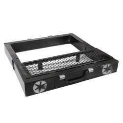 ALSANIDI, Portable Charcoal Grill for trips, Charcoal stove, Black, Size 60*60 Cm